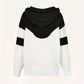 Chevron Cowl Neck Hoodie