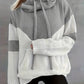 Chevron Cowl Neck Hoodie