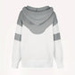 Chevron Cowl Neck Hoodie