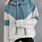 Chevron Cowl Neck Hoodie