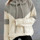 Chevron Cowl Neck Hoodie