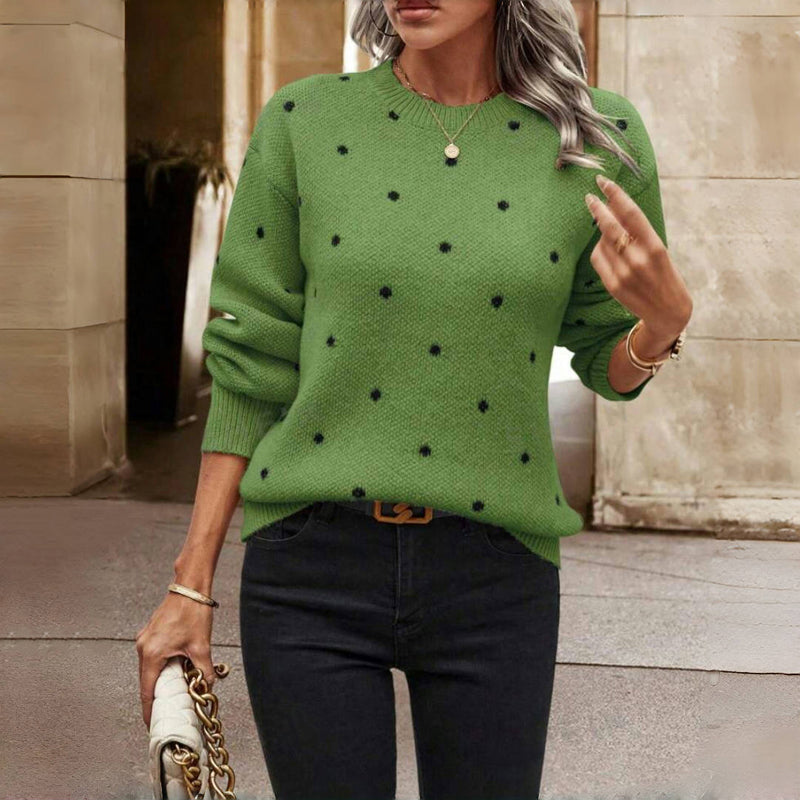 Polka Dot Knit Jumper