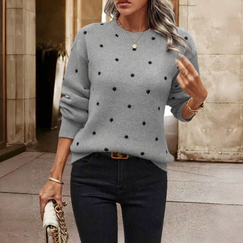 Polka Dot Knit Jumper