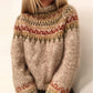 Chunky Fair Isle Mock Neck Jumper