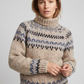 Chunky Fair Isle Mock Neck Jumper