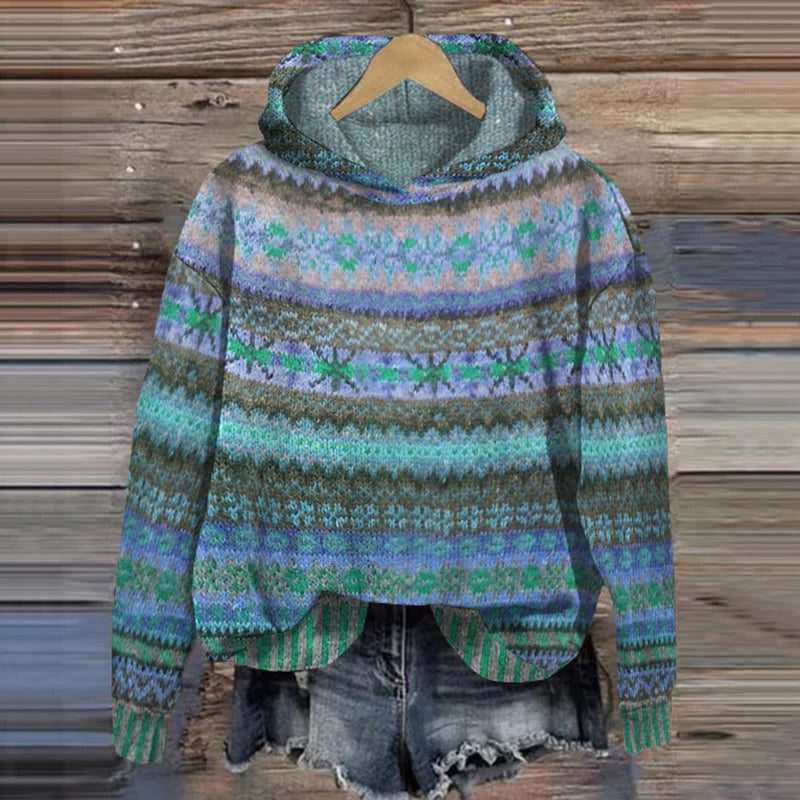 Fair Isle Hooded Jumper