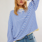 Striped Oversized Sweatshirt