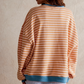 Striped Oversized Sweatshirt