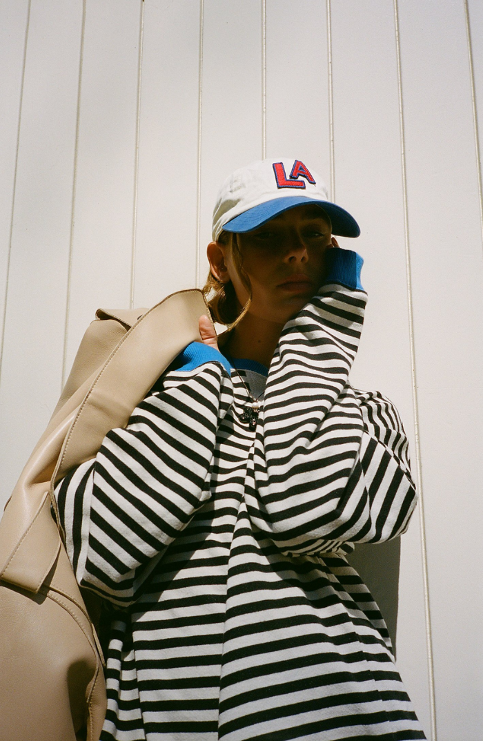 Striped Oversized Sweatshirt