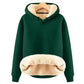 Crossover Neck Drawstring Hoodie