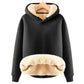 Crossover Neck Drawstring Hoodie
