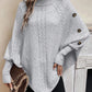 Cable Knit Poncho Jumper