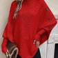 Cable Knit Poncho Jumper