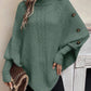 Cable Knit Poncho Jumper