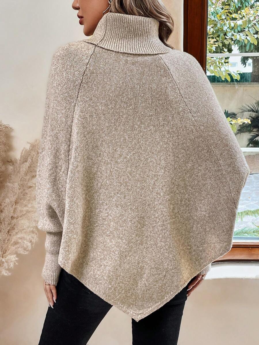 Cable Knit Poncho Jumper