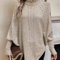 Cable Knit Poncho Jumper