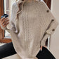 Cable Knit Poncho Jumper