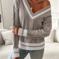 Freya V Neck Jumper Cable Knit
