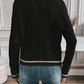 Gold Button Cable Cardigan
