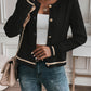 Gold Button Cable Cardigan