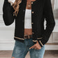 Gold Button Cable Cardigan