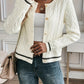 Gold Button Cable Cardigan