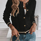 Gold Button Cable Cardigan
