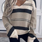 Striped V-Neck Jumper