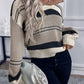 Striped V-Neck Jumper