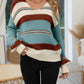 Striped V-Neck Jumper