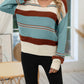 Striped V-Neck Jumper
