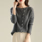 Boat Neck Button Cardigan