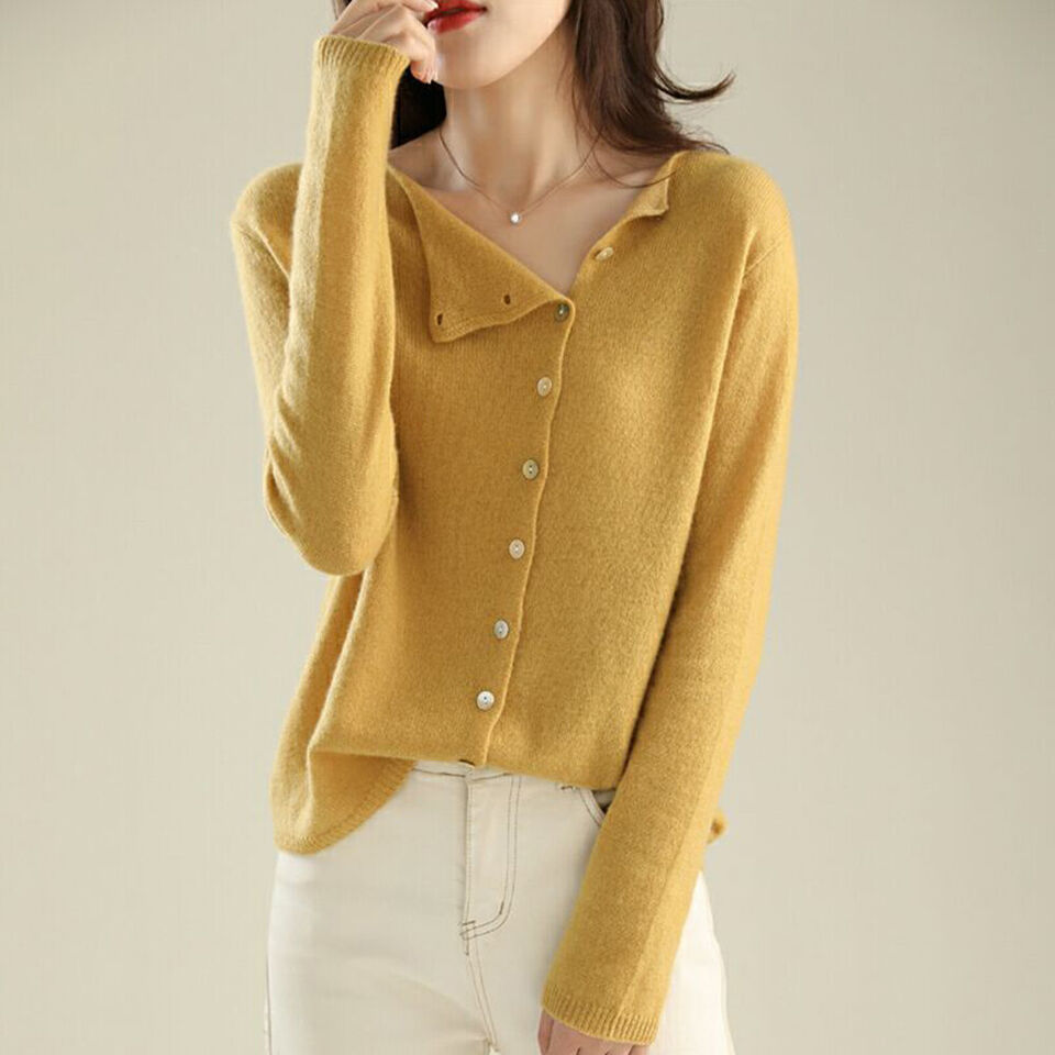 Boat Neck Button Cardigan