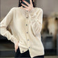 Round Neck Button Cardigan