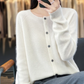 Round Neck Button Cardigan