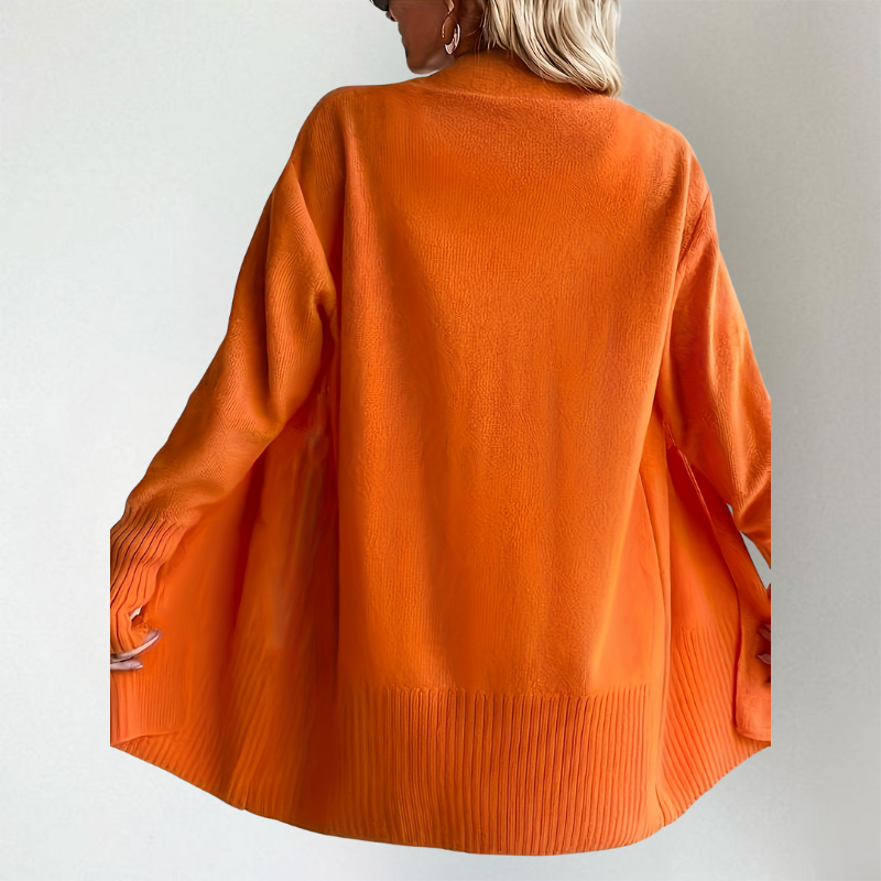 Longline Open-Front Cardigan