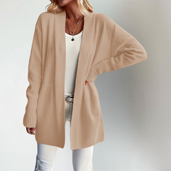 Longline Open-Front Cardigan