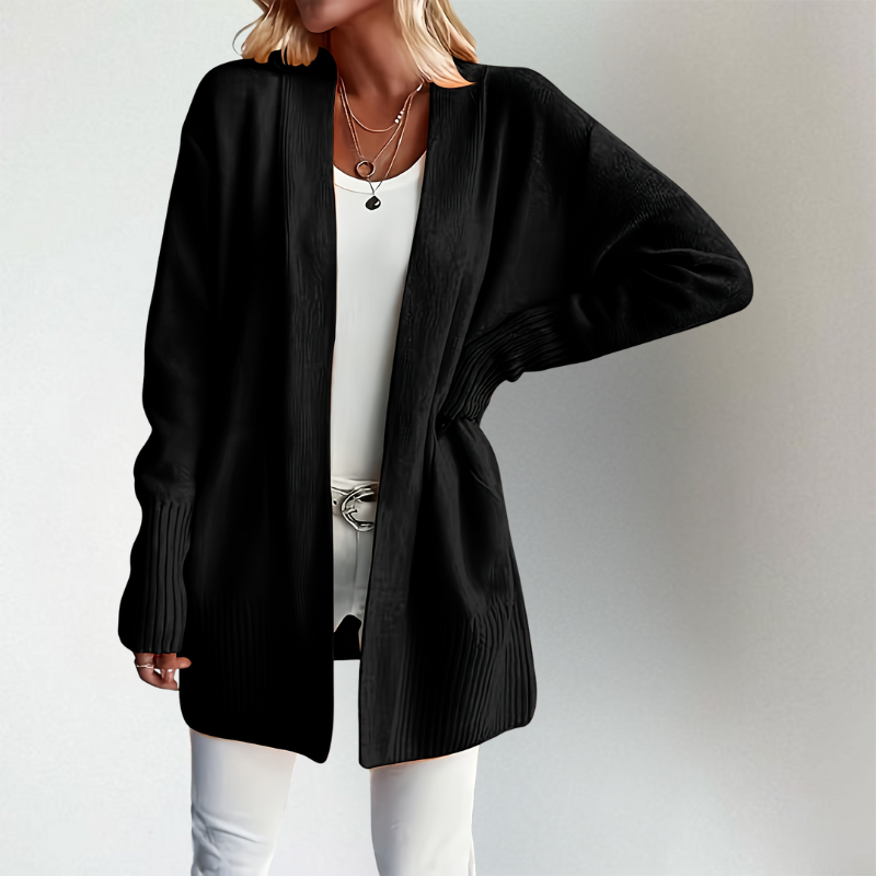 Longline Open-Front Cardigan