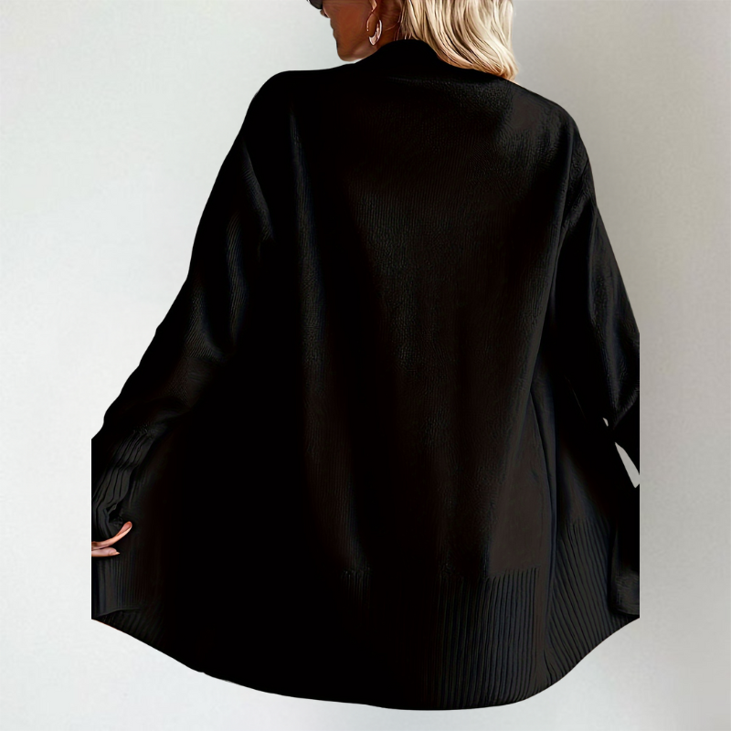 Longline Open-Front Cardigan