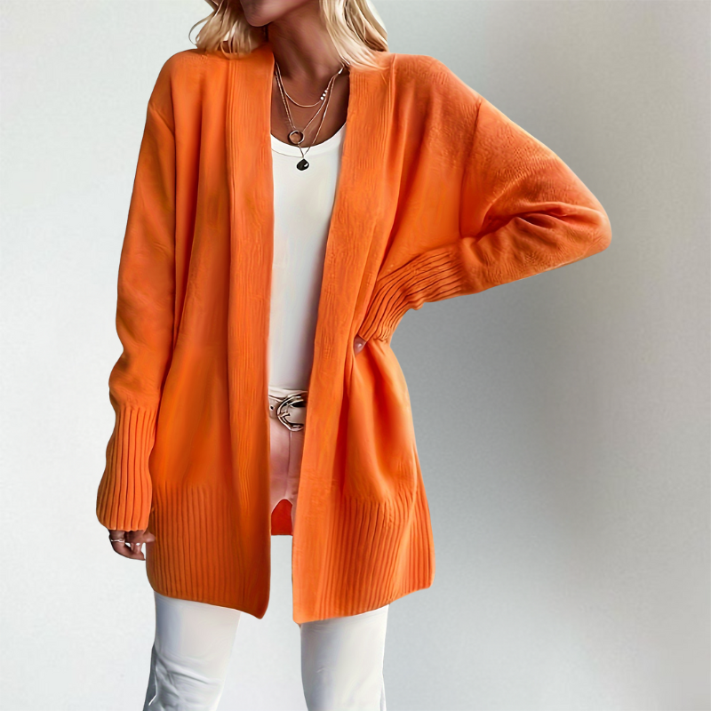 Longline Open-Front Cardigan