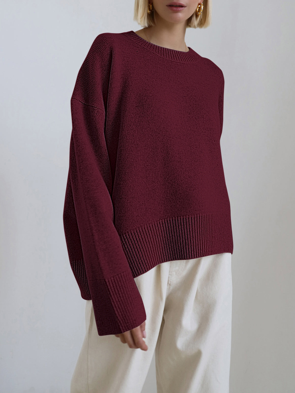 Oversized Ribbed Jumper