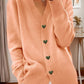 Heart Button V-Neck Cardigan