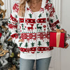 Christmas Print Fleece Hoodie