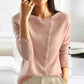 Folded Collar Button Cardigan