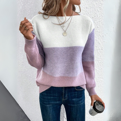 Two-Tone Colour Block Jumper