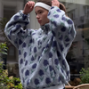 Floral Sherpa Half-Zip Pullover