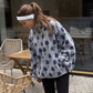 Floral Sherpa Half-Zip Pullover