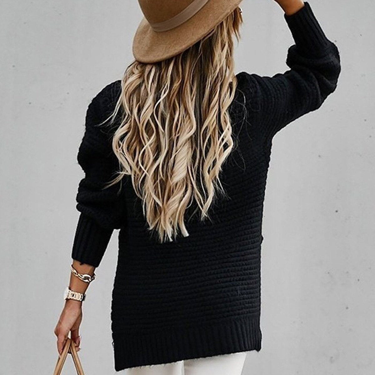 Chunky Mock Neck Jumper