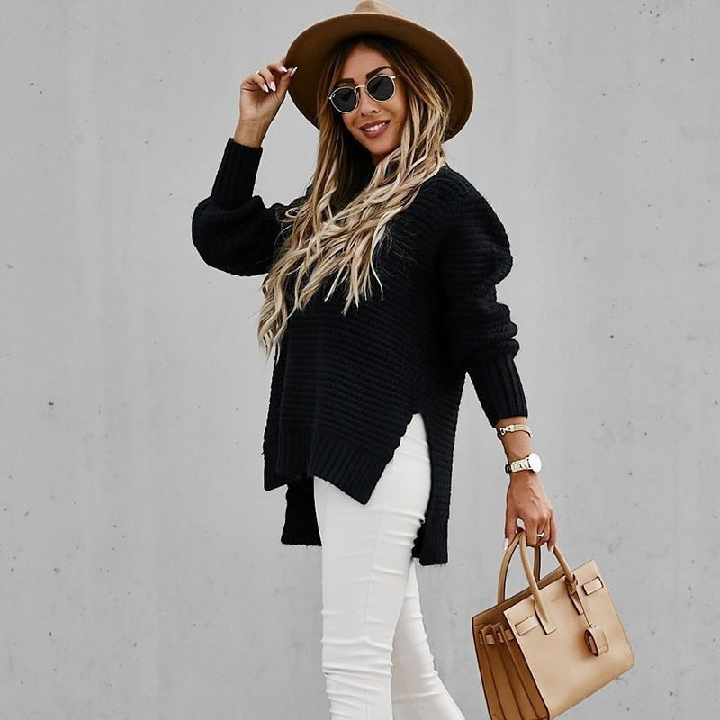 Chunky Mock Neck Jumper