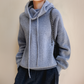 Oversized Hooded Knit Jumper